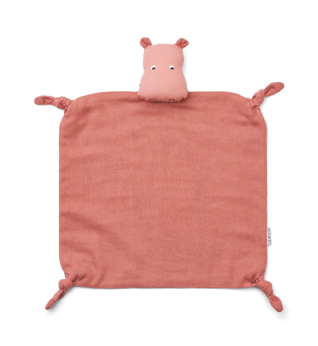 Kuscheltuch 'Agnete', Hippo / dusty raspberry mix - mimiundmax.at