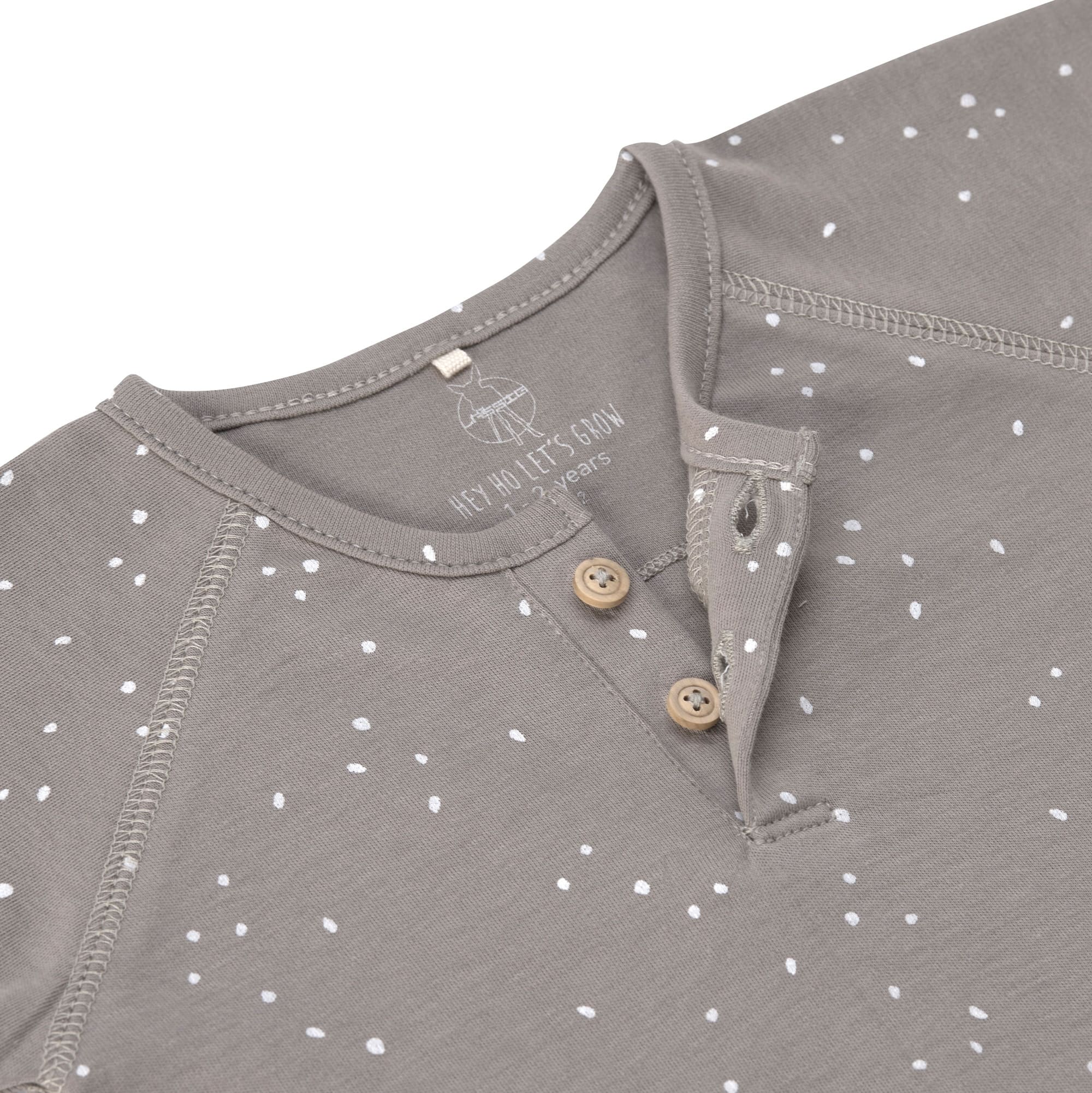Langarmshirt 'Sprinkle taupe' - mimiundmax.at