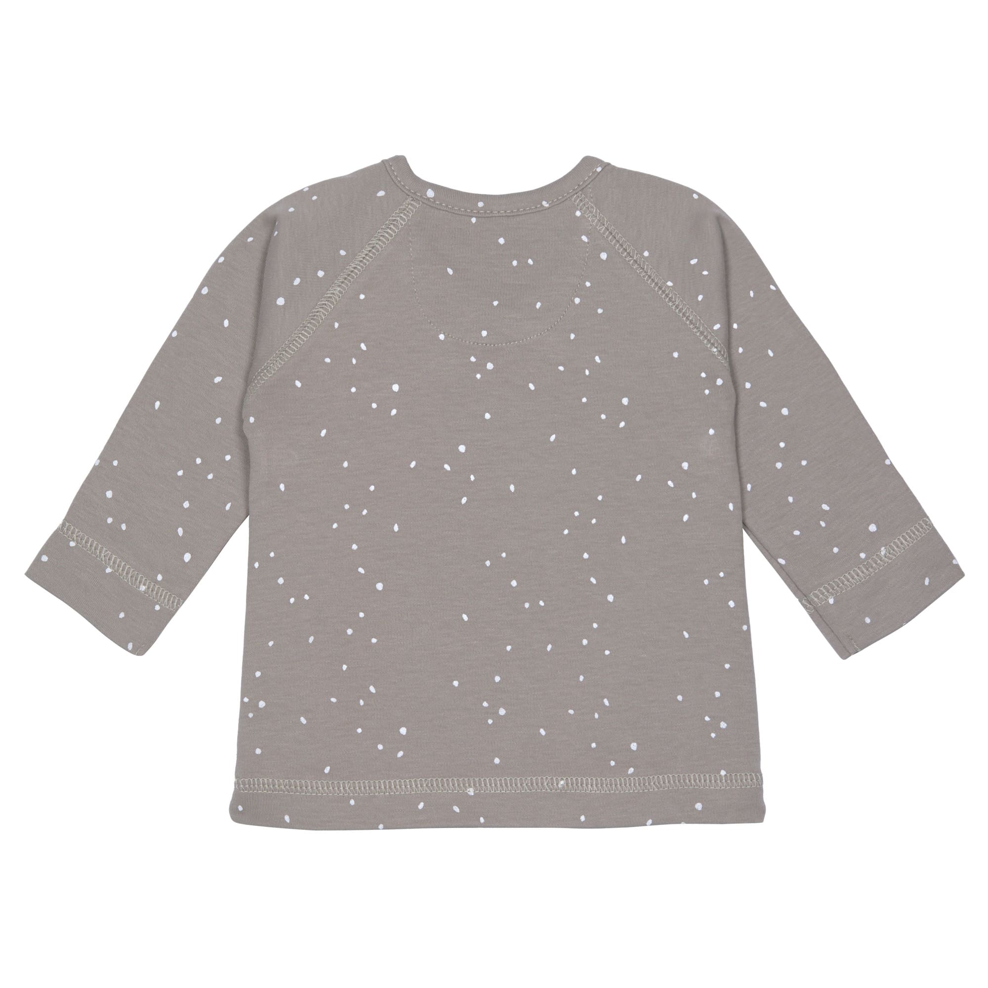 Langarmshirt 'Sprinkle taupe' - mimiundmax.at