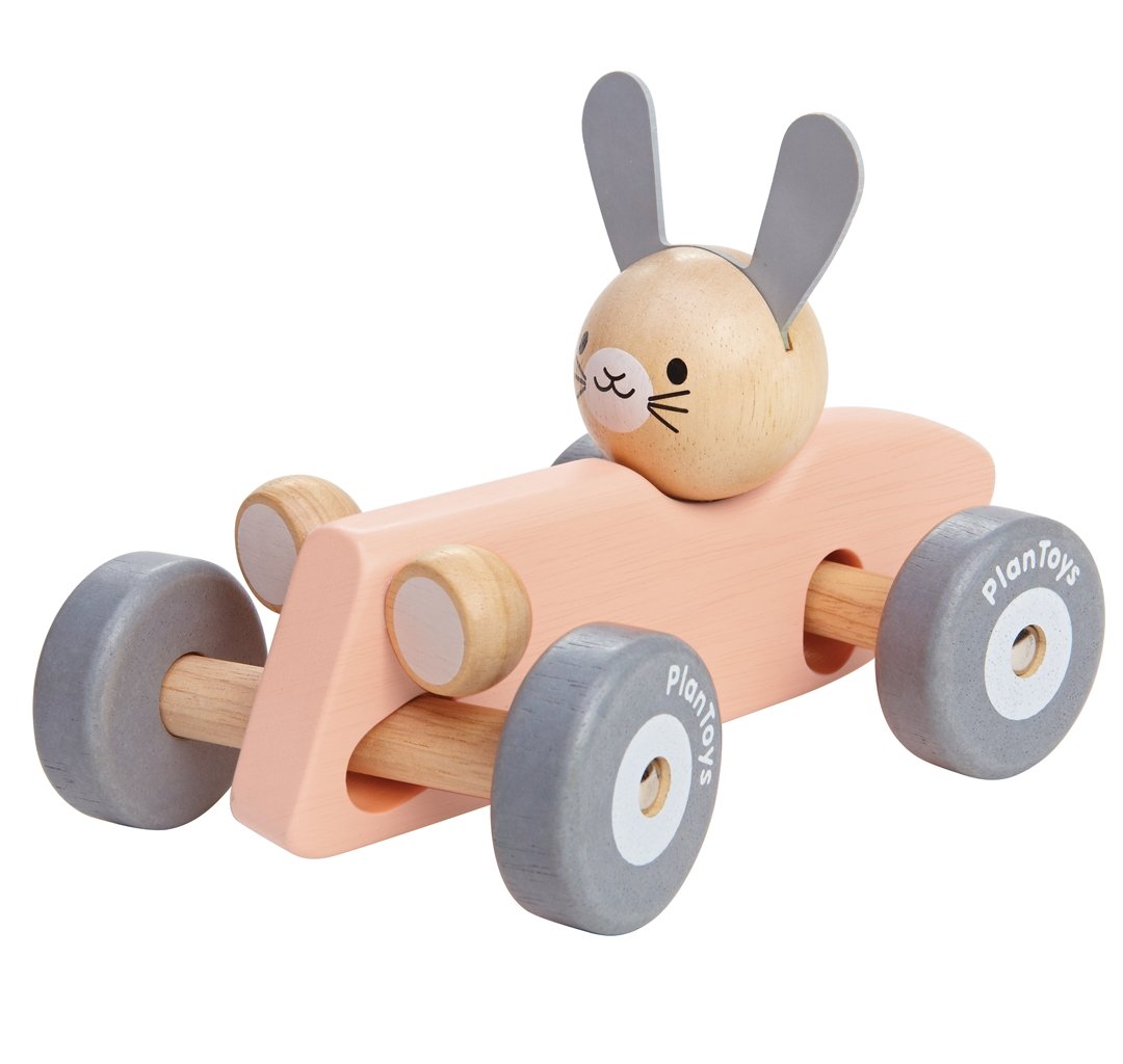 Rennauto Huhn und Hase - mimiundmax.at