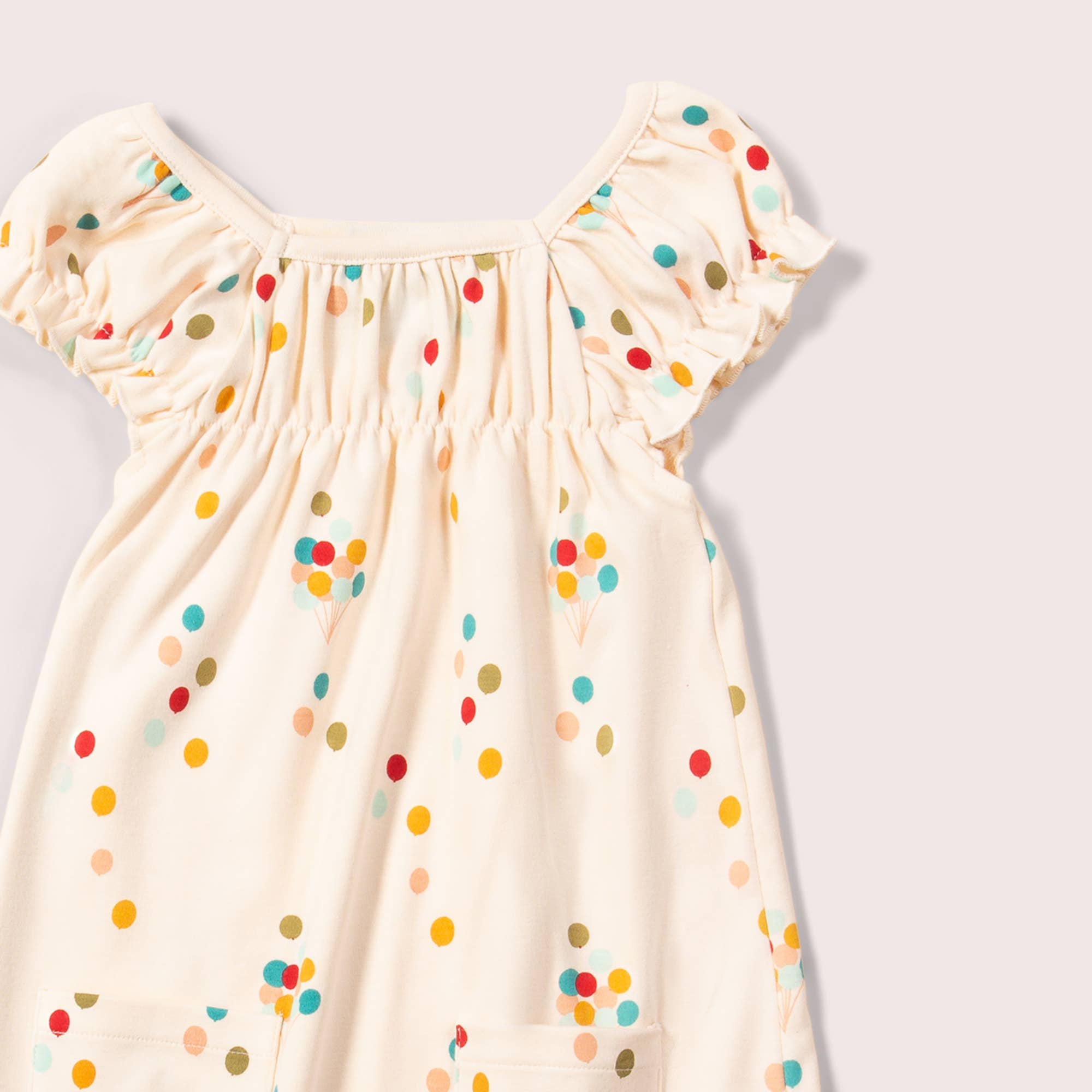 Regenbogenkleid mit Ballonrüschen - mimiundmax.at