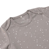 Babybody 'Sprinkle taupe', langarm