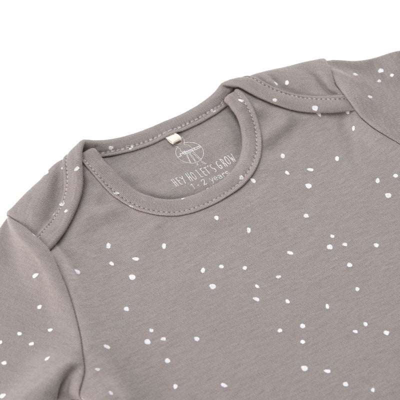 Babybody 'Sprinkle taupe', langarm