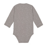 Babybody 'Sprinkle taupe', langarm
