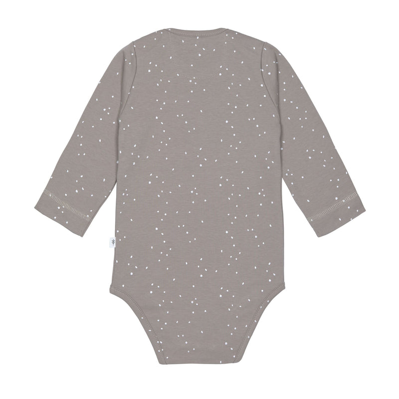 Babybody 'Sprinkle taupe', langarm