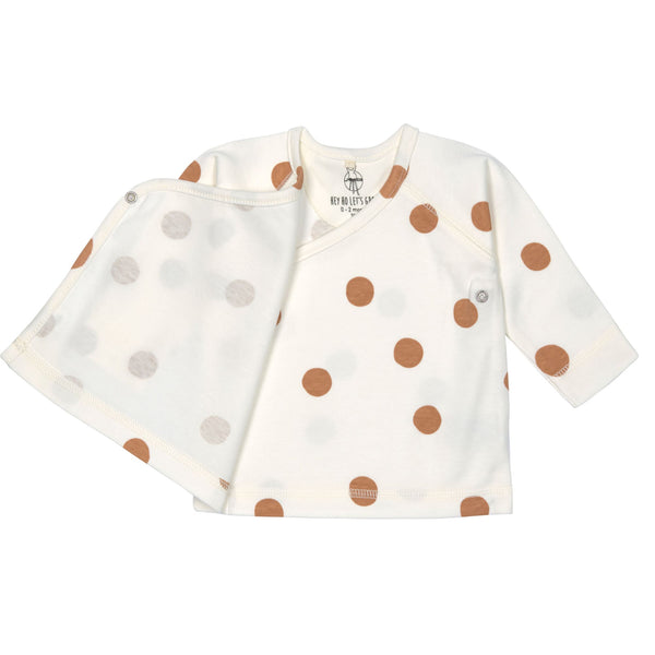 Langarmshirt 'Big Dots milky'