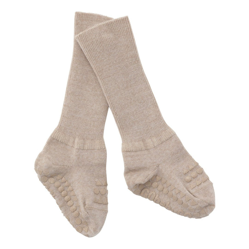 Antirutsch-Socken aus Wolle - Sand - mimiundmax.at