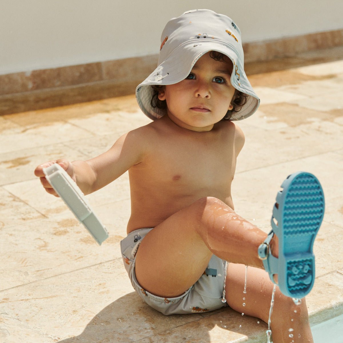Baby-Badehose 'Anthony' Sea creatures sandy mix - mimiundmax.at