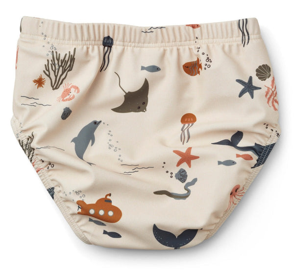 Baby-Badehose 'Anthony' Sea creatures sandy mix - mimiundmax.at