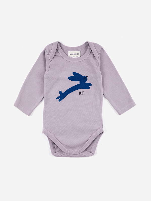 Babybody 'Jumping Hare', langarm - mimiundmax.at