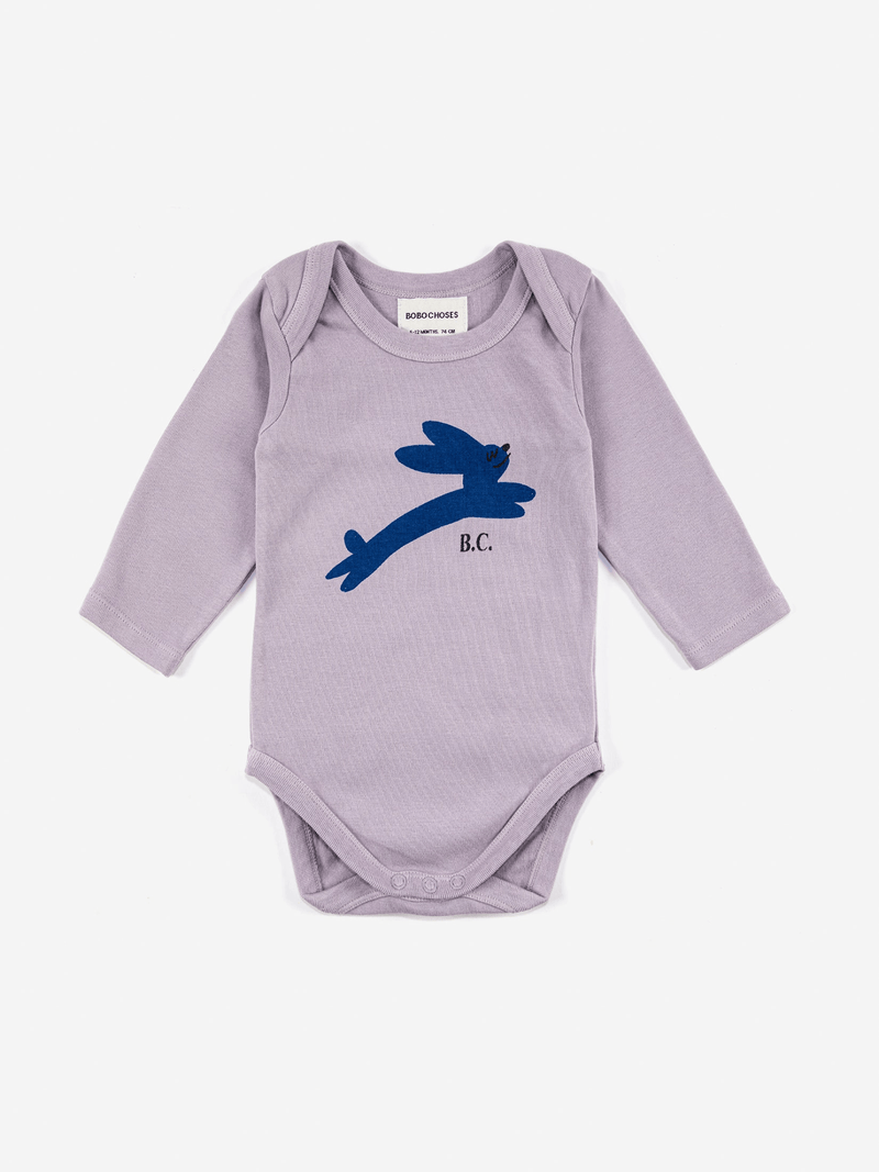 Babybody 'Jumping Hare', langarm - mimiundmax.at