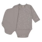Babybody 'Sprinkle taupe', langarm - mimiundmax.at