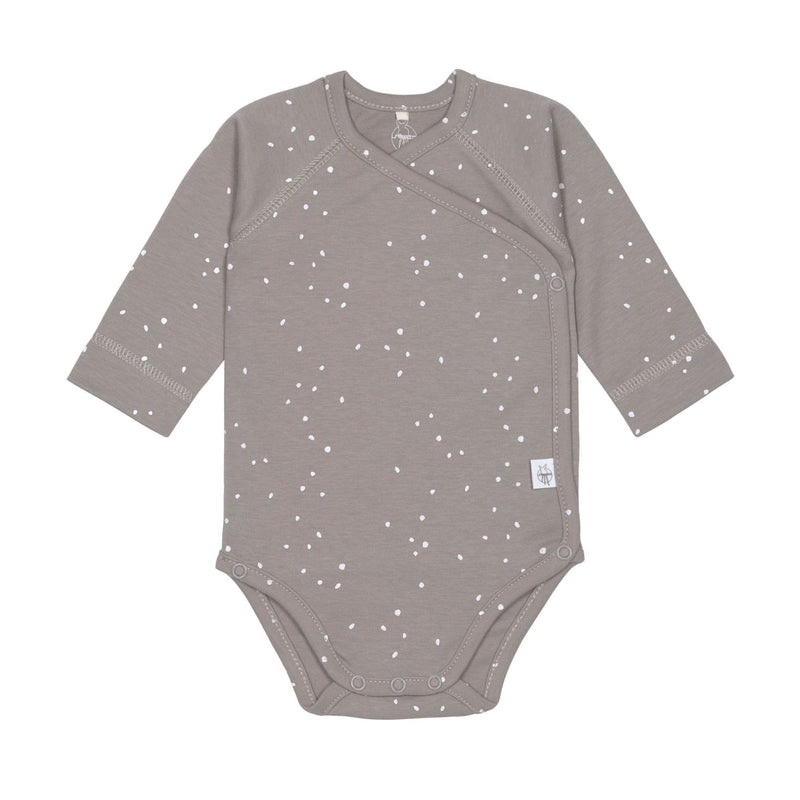 Babybody 'Sprinkle taupe', langarm - mimiundmax.at