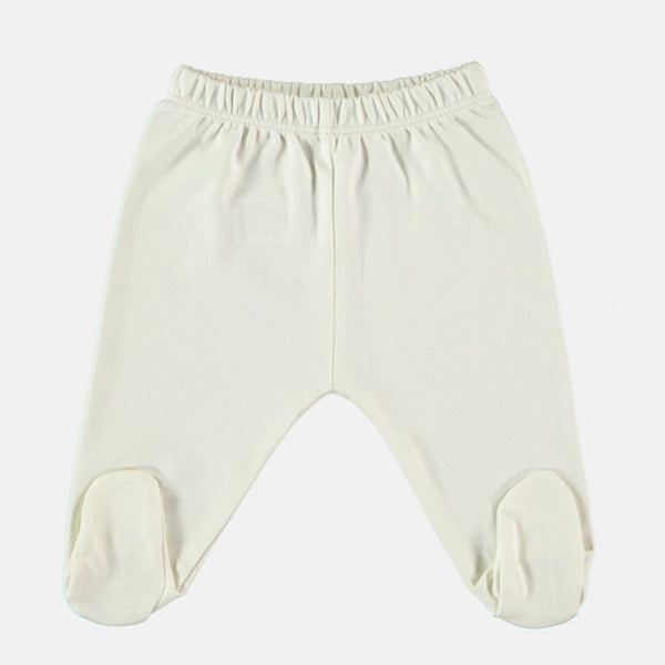 Babyhose mit Füßen, weiß - mimiundmax.at