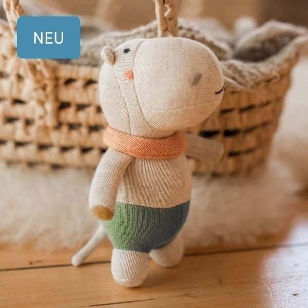 Babyrassel 'Hippo', hellgrau - mimiundmax.at