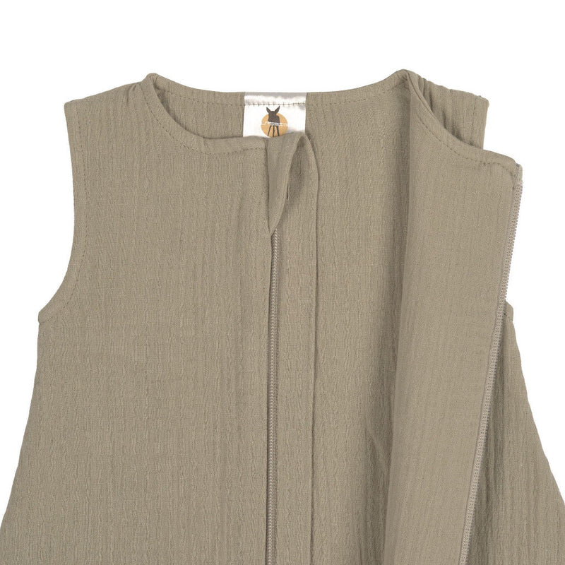 Babyschlafsack 'Muslin' für den Sommer, olive - mimiundmax.at