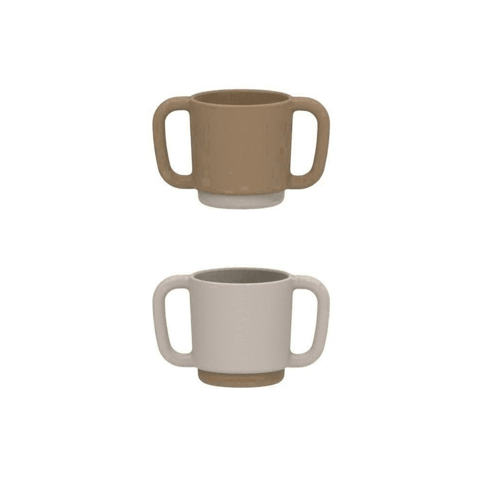 Trinkbecher 'Alicia', Oat / sandy mix für Babys, 2er-Pack - mimiundmax.at