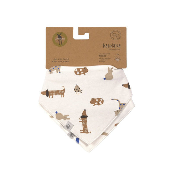Dreieckstuch 'Little Mateys' (2er Pack), Royal Blau - mimiundmax.at