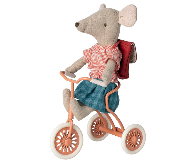 Dreirad 'Abri à tricycle' für kleine Mäuse, koral - mimiundmax.at