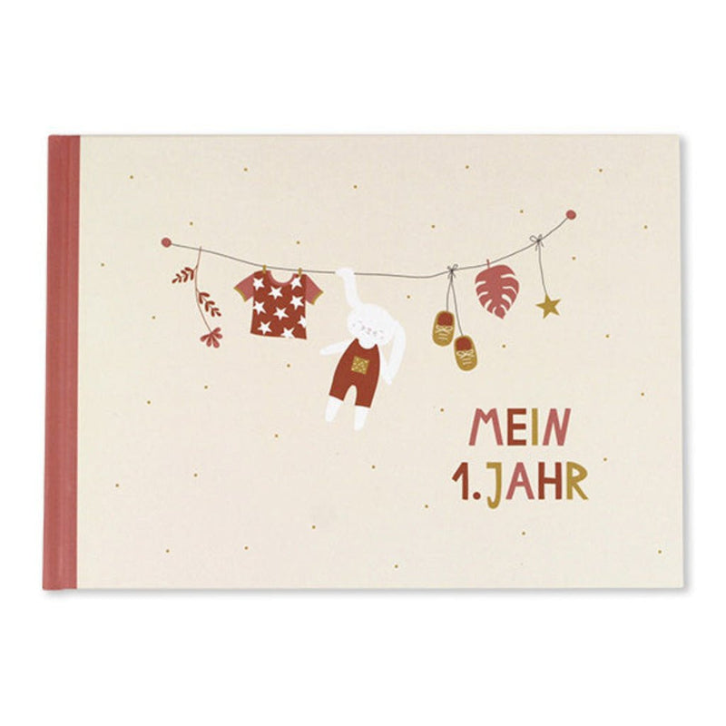 Erinnerungsbuch 'Mein 1. Jahr', rose - mimiundmax.at