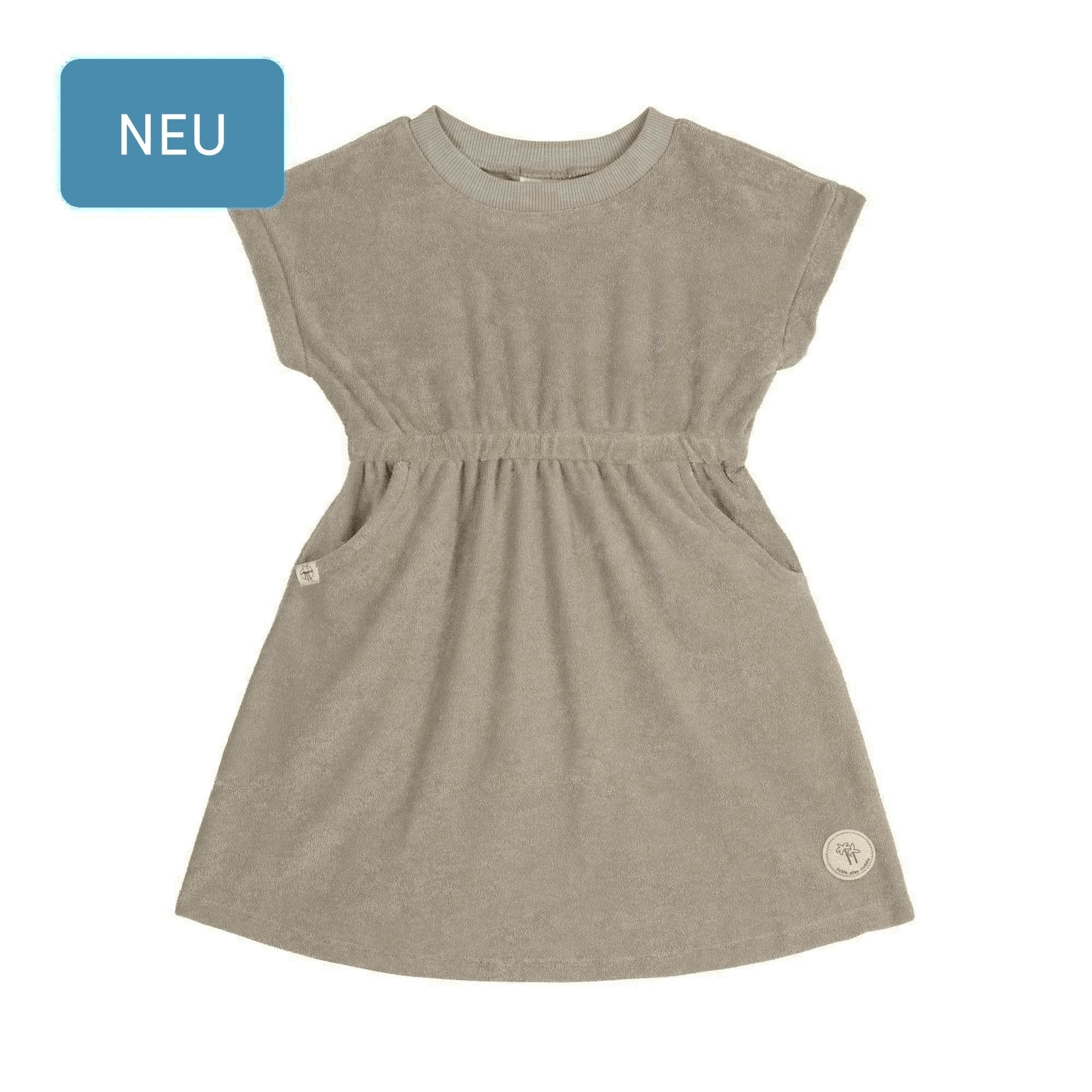 Frottee Kleid 'Terry olive' - mimiundmax.at