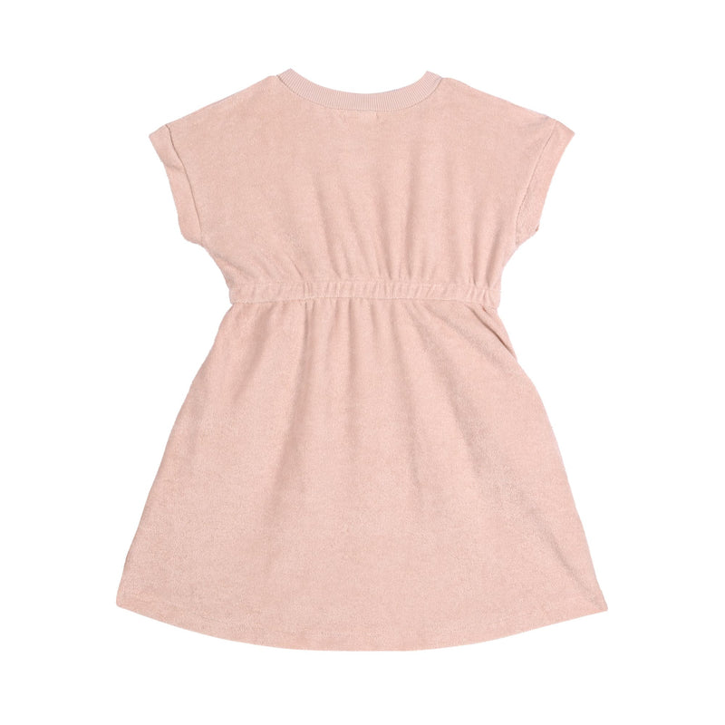 Frottee Kleid 'Terry powder pink' - mimiundmax.at