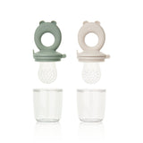 Fruchtschnuller 'Miranda', Faune green / Sandy, 2er Pack - mimiundmax.at