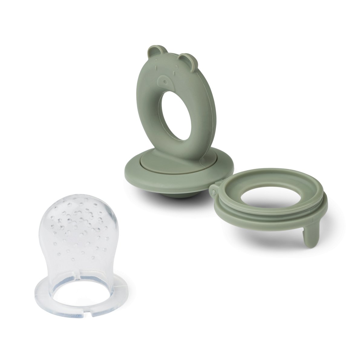 Fruchtschnuller 'Miranda', Faune green / Sandy, 2er Pack - mimiundmax.at
