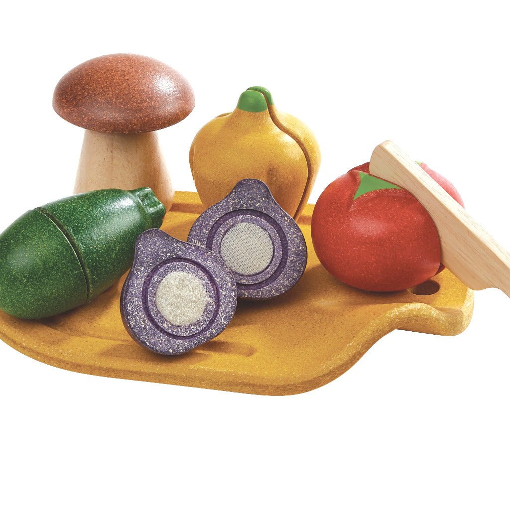 Gemüse aus Holz, Set - mimiundmax.at