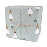 Geschenkpapier "Wichtel mit Zauberstab und brauner Zipfelmütze " - mimiundmax.at