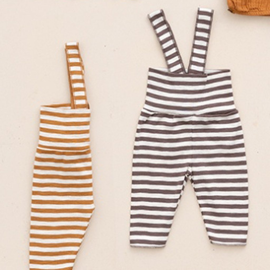 Gestreifte Leggings mit Riemen - mimiundmax.at