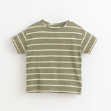 Gestreiftes Shirt, kurzarm - mimiundmax.at