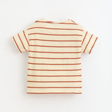 Gestreiftes Shirt, kurzarm - mimiundmax.at