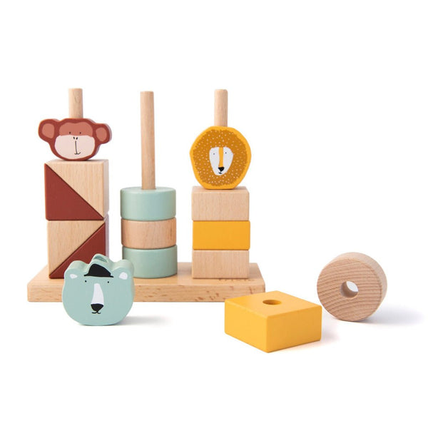 Holz-Stapelspiel mit Tieren - mimiundmax.at