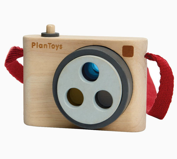 Holzspielzeugkamera mit Farblinsen - mimiundmax.at