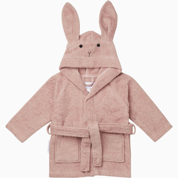 Kinderbademantel "Lily", Hase rosa - mimiundmax.at