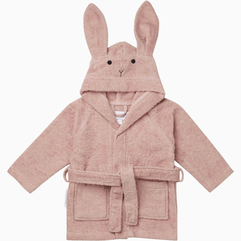 Kinderbademantel "Lily", Hase rosa - mimiundmax.at