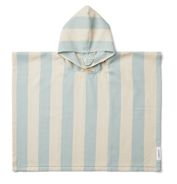 Kinderbadeponcho 'Roomie', Sea blue/sandy - mimiundmax.at