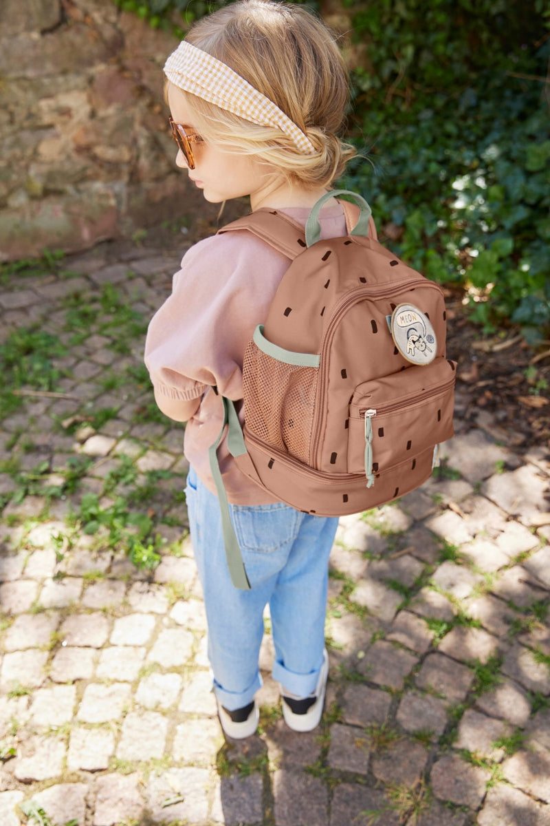 Kindergartenrucksack Mini Backpack 'Happy Prints', caramel - mimiundmax.at