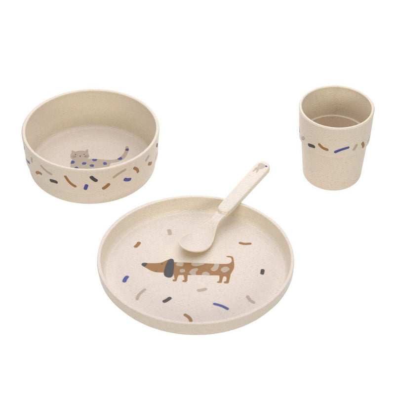 Kindergeschirr Set 'Little Mateys Spicy', Royal Blau - mimiundmax.at