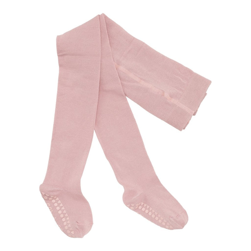 Krabbelstrumpfhose mit Gumminoppen - Dusty Rose - mimiundmax.at