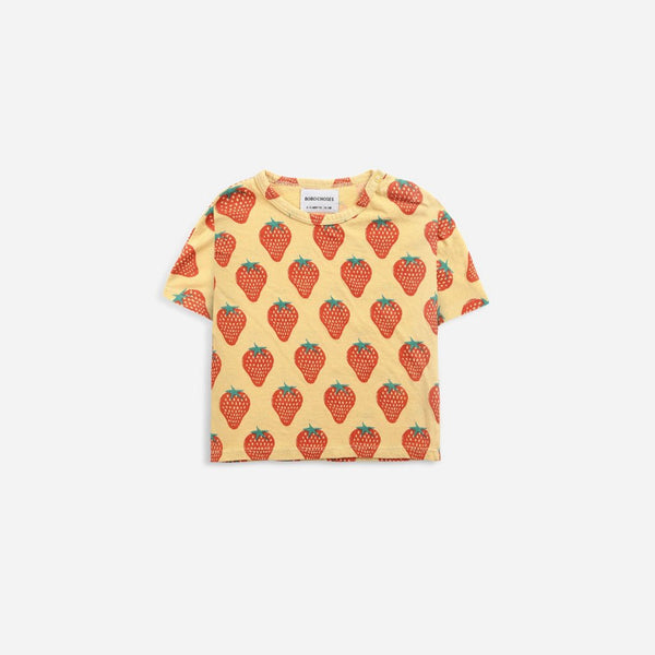 Kurzarm-Shirt 'Strawberry all over' - mimiundmax.at