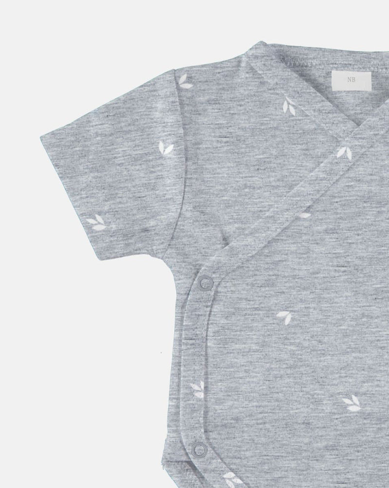 Kurzarmbody 'Laurel', grau - mimiundmax.at