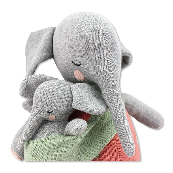 Kuscheltier Elefantenmama mit Baby "Marlene" - mimiundmax.at