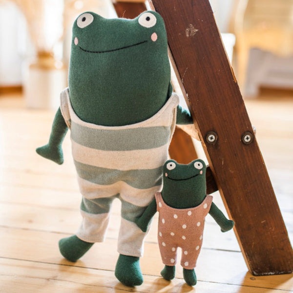 Kuscheltier 'Janne', Frosch mit Baby - mimiundmax.at