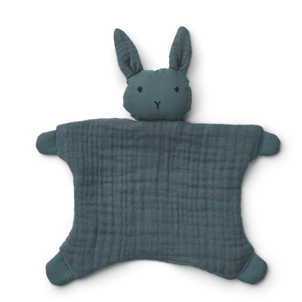 Kuscheltuch 'Amaya', Rabbit/Whale blue - mimiundmax.at