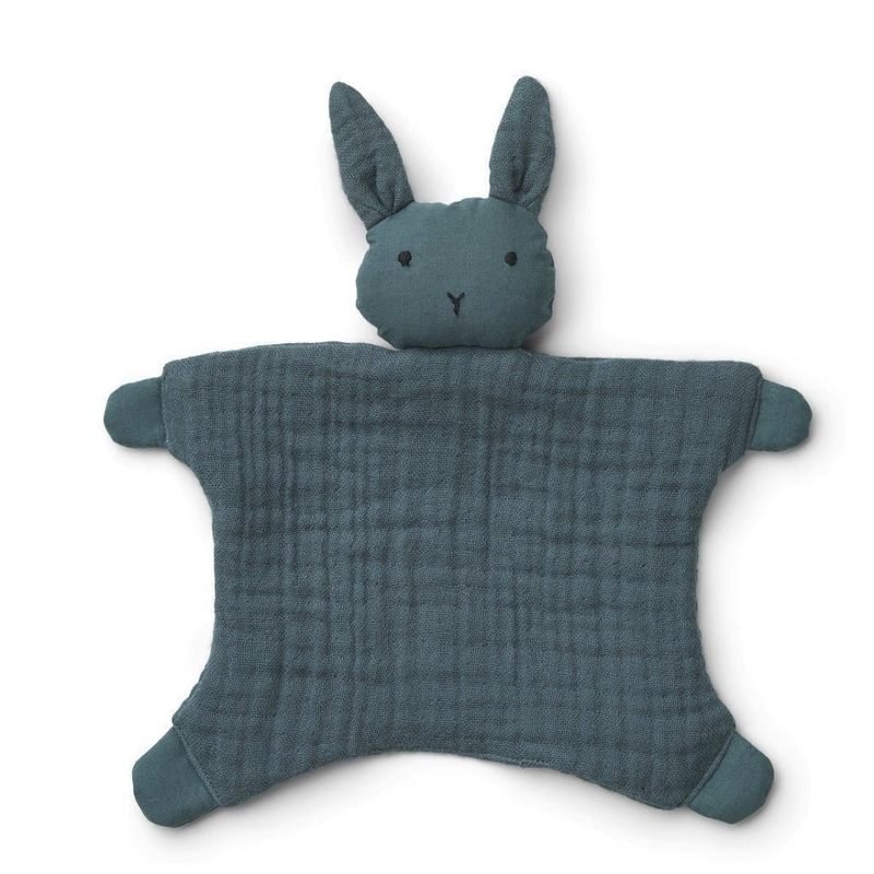 Kuscheltuch 'Amaya', Rabbit/Whale blue - mimiundmax.at