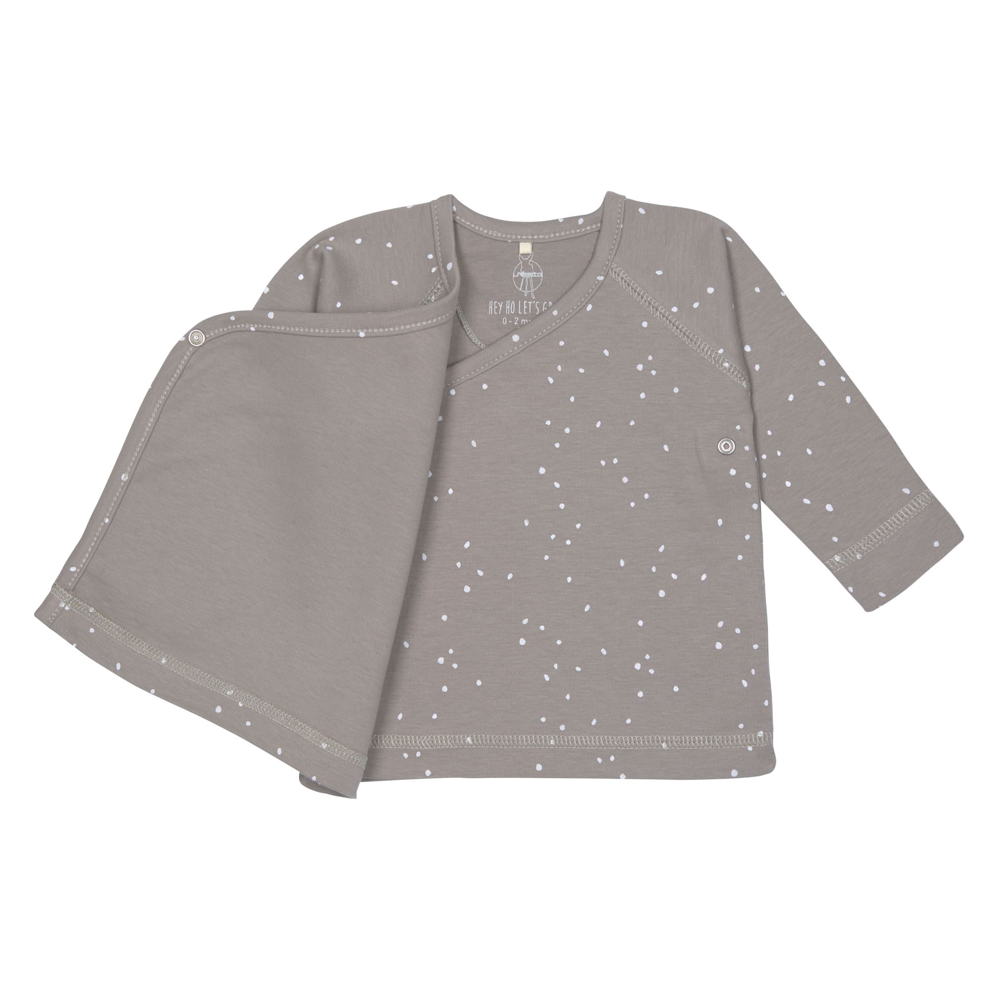 Langarmshirt 'Sprinkle taupe' - mimiundmax.at