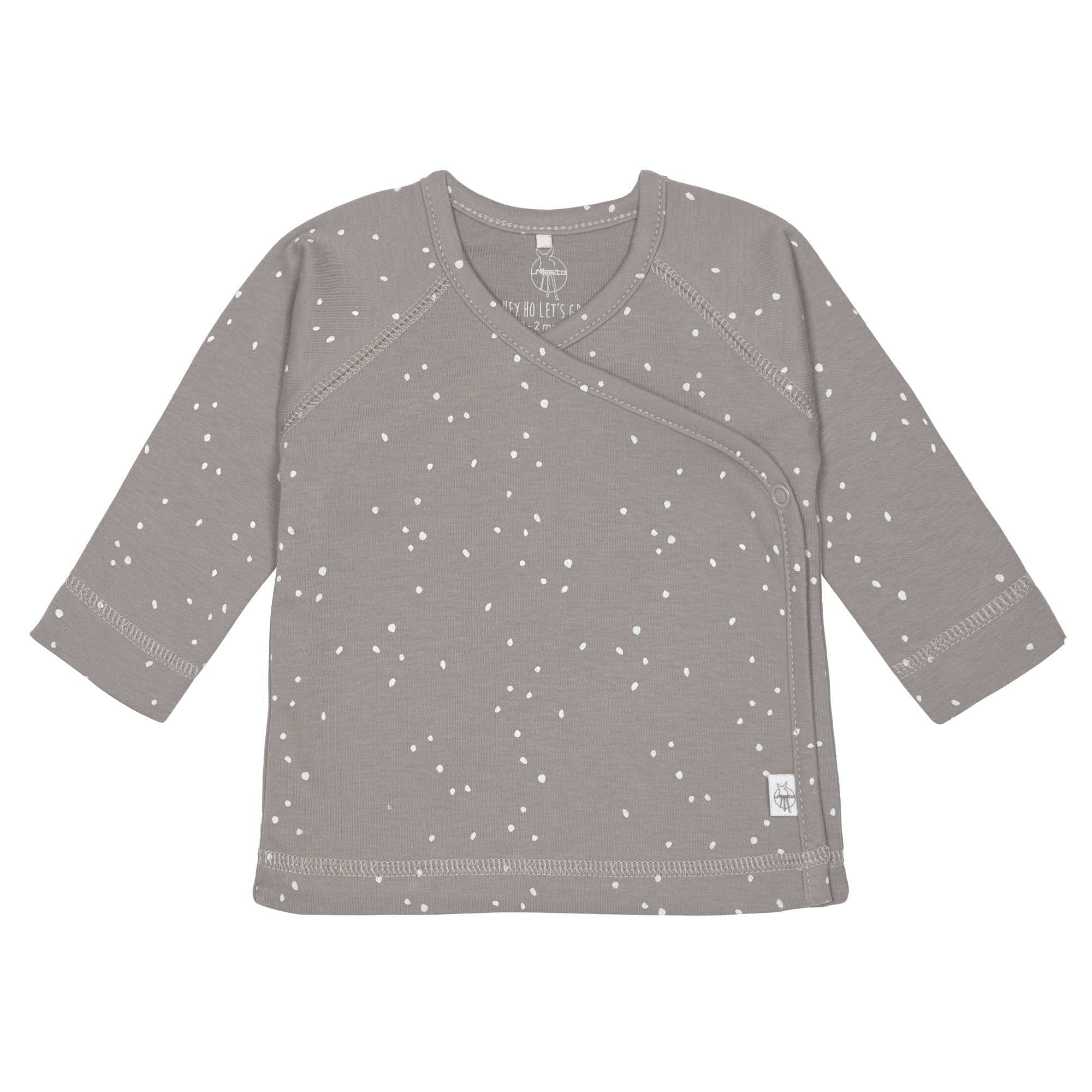 Langarmshirt 'Sprinkle taupe' - mimiundmax.at