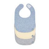 Lätzchen 'Bib Newborn', blau/gelb/grau - mimiundmax.at